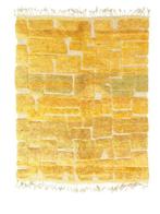 Golden Berber Mrirt Rug – Handwoven Moroccan Wool Carpet, -, Nieuw