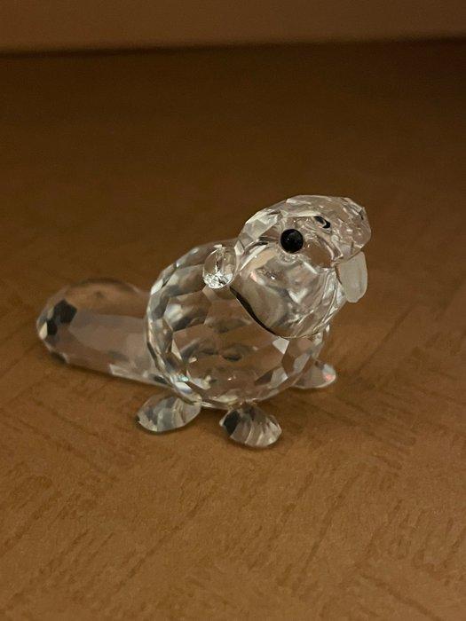 Swarovski - Beeldje - Bever - Kristal, Antiquités & Art, Curiosités & Brocante