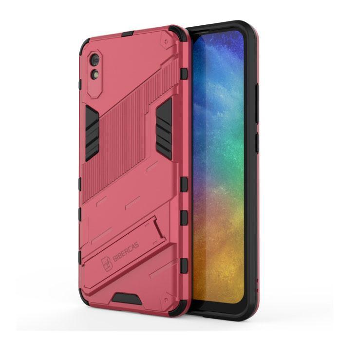 Xiaomi Redmi Note 9 Hoesje met Kickstand - Shockproof Armor, Télécoms, Téléphonie mobile | Housses, Coques & Façades | Marques Autre