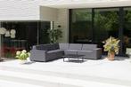 Flow. Cube hoek loungebank sooty |   Sunbrella | SALE, Tuin en Terras, Nieuw