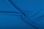 Texture waterblauw - Polyester stof 10m op rol - Actieprijs!