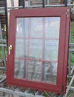 pvc raam , chassis van 95 x 119  meranti look, Doe-het-zelf en Bouw, Raamkozijnen en Schuifdeuren, 75 tot 150 cm, Kunststof, Raamkozijn