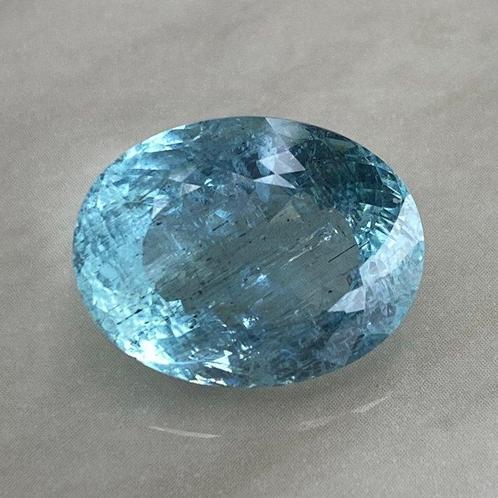 Zonder Minimumprijs Blauw Aquamarijn  - 25.27 ct -, Handtassen en Accessoires, Edelstenen