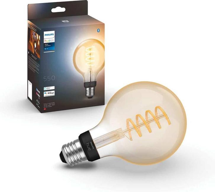 Philips Hue filament globelamp G93 warm tot koelwit licht -, Huis en Inrichting, Lampen | Overige, Nieuw, Verzenden