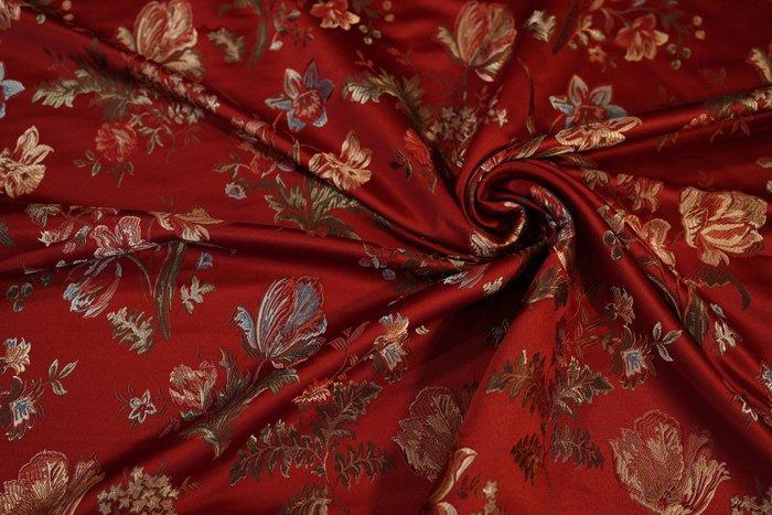 Luxe stof in zijde en katoen voor stoffering - Een, Antiek en Kunst, Antiek | Tapijten, Tafelkleden en Textiel