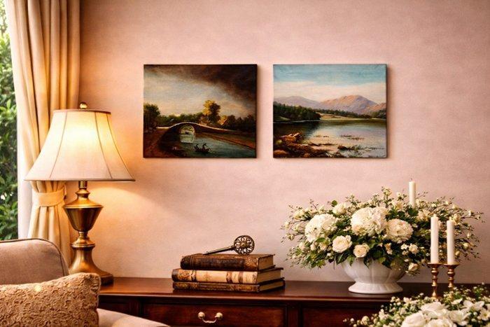 Francisco Ruiz Ferrandis (1909-1992) - Two Poetic, Antiquités & Art, Art | Peinture | Classique