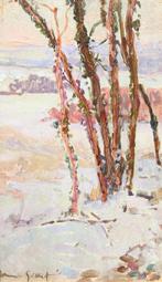 Numa-François Gillet (1868-1940) - Soleil sur la neige, Antiek en Kunst