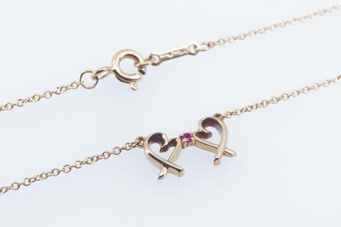 Tiffany & Co. - Halsketting - Ruby Double Loving Heart -, Handtassen en Accessoires, Kettingen