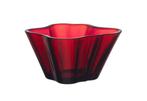 Iittala - Alvar Aalto - Vaas - Schaal cranberry - Glas, Antiek en Kunst