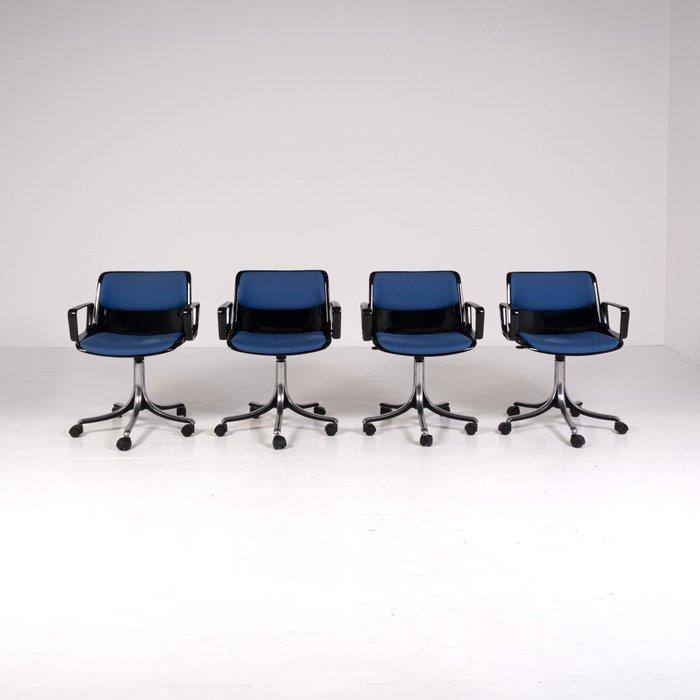 Tecno - Osvaldo Borsani - Stoel (4) - Modus - Aluminium,, Antiquités & Art, Art | Objets design