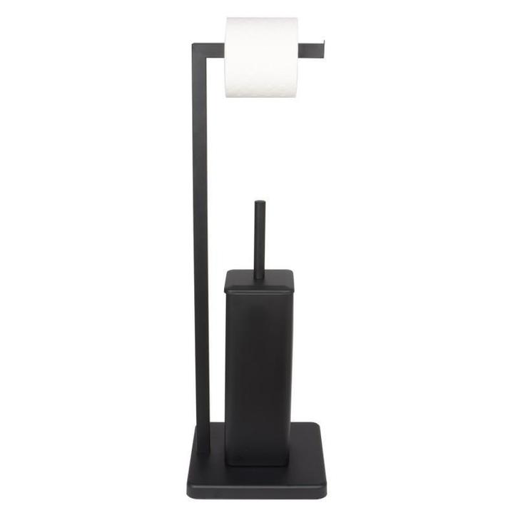 Complete WC standaard set met rolhouder en toiletborstel..., Huis en Inrichting, Badkamer | Badtextiel en Accessoires, Zwart, Nieuw