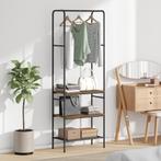 vidaXL Kledingrek met planken Oud hout 60 x 30 x 171 cm, Huis en Inrichting, Verzenden, Nieuw