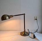 Lampe de bureau - Laiton, Bois - Réglable, Antiquités & Art