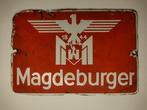 Magdeburger Fire insurance company enamel sign - Emaille