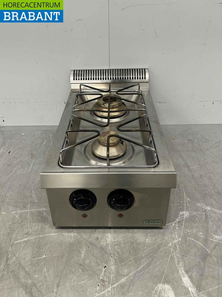 Plaque de cuisson à gaz Dexion 2 feux en acier inoxydable 40, Zakelijke goederen, Horeca | Overige, Verzenden