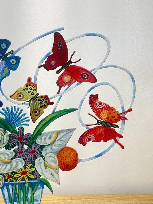 David Gerstein (1944) - Butterflies bouquet, Antiquités & Art, Art | Objets design