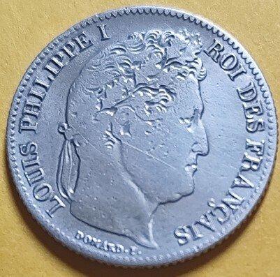 Frankrijk. Louis Philippe I. 1 Franc 1845-A, Paris (Zonder, Postzegels en Munten, Munten | Europa | Euromunten