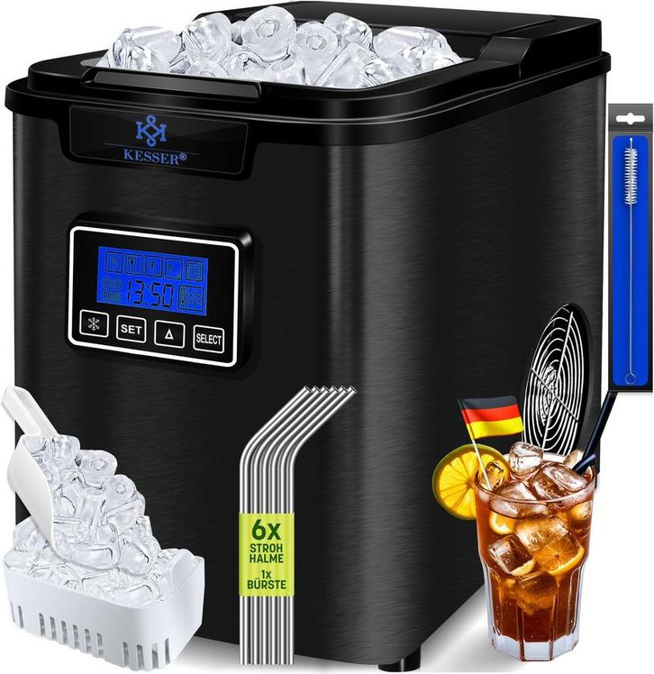 IJsblokjesmachine – 12kg/24 uur – IJsmachine - IJsblokjesmak, Huis en Inrichting, Woonaccessoires | Overige, Verzenden