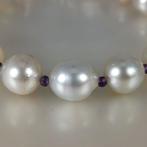 Armband Zilver Parel - Amethist - Southsea Rainbow Ø7x9,7mm, Nieuw