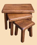 Bijzettafel - Eik - Drie bijzettafeltjes