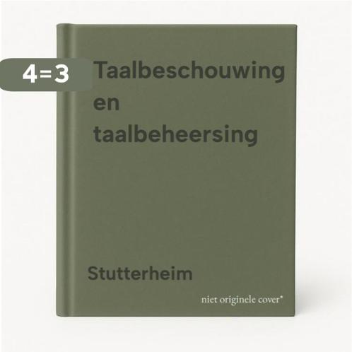 Taalbeschouwing en taalbeheersing 9789025330262 Stutterheim, Boeken, Overige Boeken, Gelezen, Verzenden