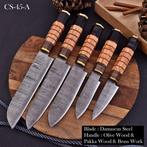 Keukenmes - Chefs knife - Hout, Messing, Vouwstaal van, Antiek en Kunst