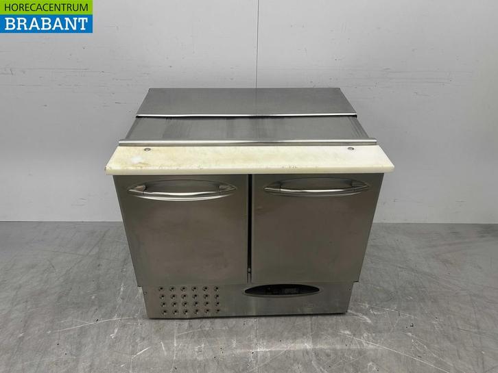 RVS Mercatus Koelwerkbank Saladette 2 deuren 88 cm 230V, Zakelijke goederen, Horeca | Keukenapparatuur, Ophalen of Verzenden