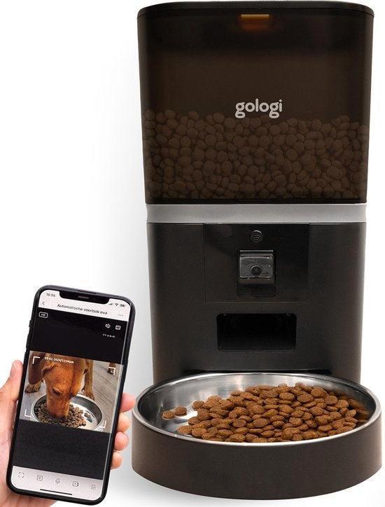 2dekans | Gologi Automatische Voerbak Eva - Inhoud 6L -, Huis en Inrichting, Slaapkamer | Nachtkastjes, Ophalen of Verzenden