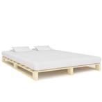 vidaXL Bedframe pallet massief grenenhout 160x200 cm, Verzenden, Nieuw