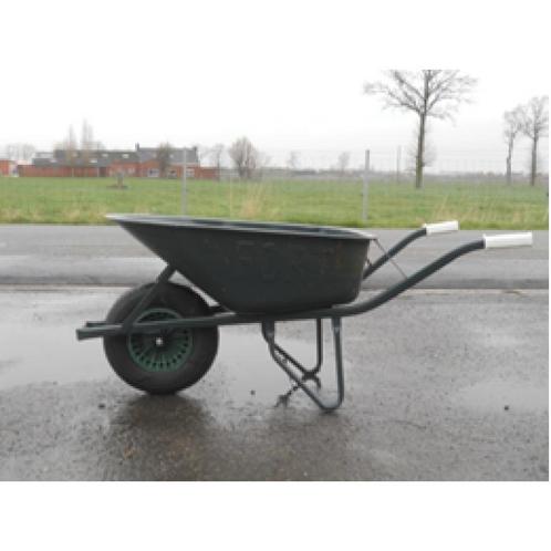 Kruiwagen gelakt 85liter zware bouw ronde neus met kunststof, Tuin en Terras, Kruiwagens