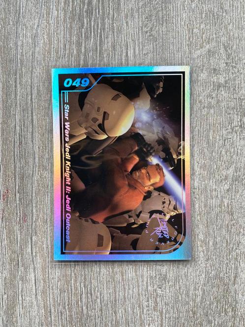 Gen2 #049 silver Star wars jedi knight II : Jedi outcast..., Hobby en Vrije tijd, Verzamelkaartspellen | Overige, Zo goed als nieuw