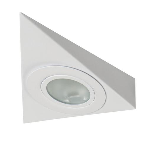 Driehoekspot wit G4 - 12 Volt, Huis en Inrichting, Lampen | Spots, Nieuw, Verzenden