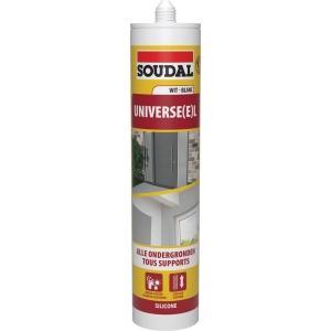 Soudal universele silicone wit 290ml, Bricolage & Construction, Quincaillerie & Fixations
