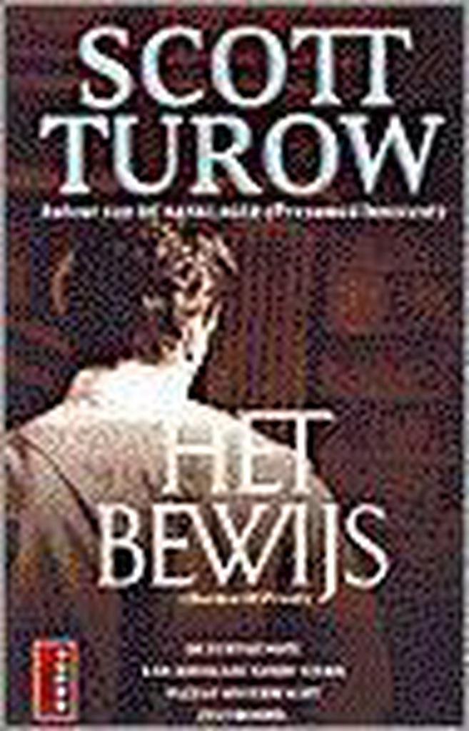 Het bewijs / Poema Turow 9789024535972 S. Turow, Boeken, Thrillers, Gelezen, Verzenden