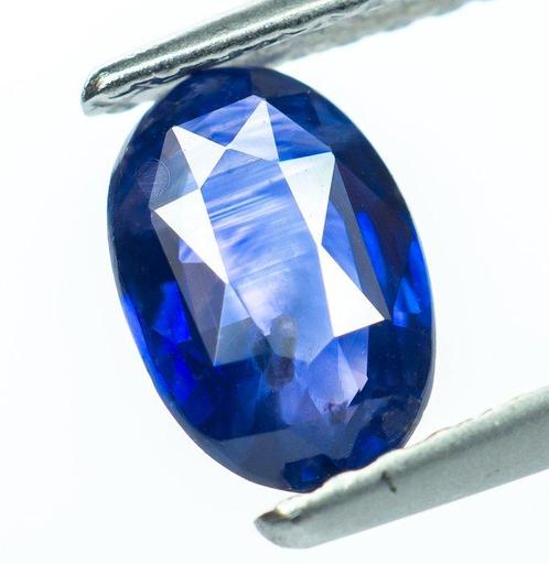 Zonder Minimumprijs Saffier - 0.81 ct - Antwerp Laboratory, Handtassen en Accessoires, Edelstenen