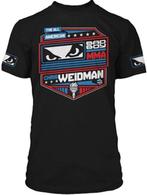 Bad Boy Chris Weidman UFC 175 Walkout T-shirt Zwart, Vechtsport, Verzenden