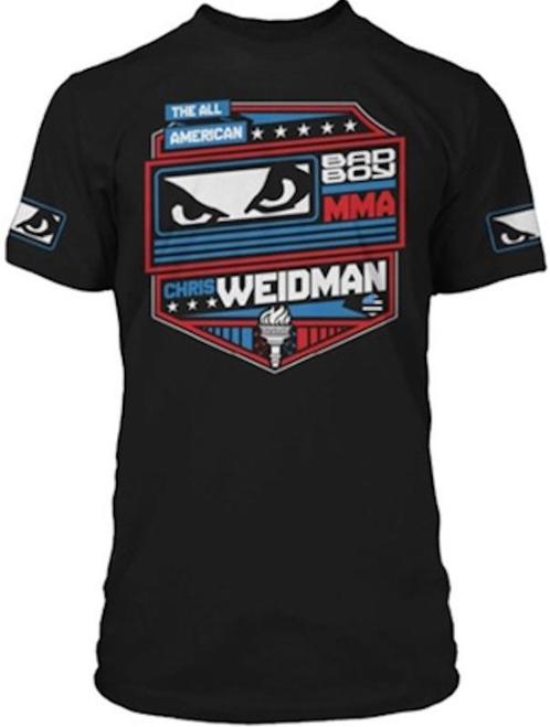 Bad Boy Chris Weidman UFC 175 Walkout T-shirt Zwart, Kleding | Heren, Sportkleding, Zwart, Maat 56/58 (XL), Nieuw, Vechtsport