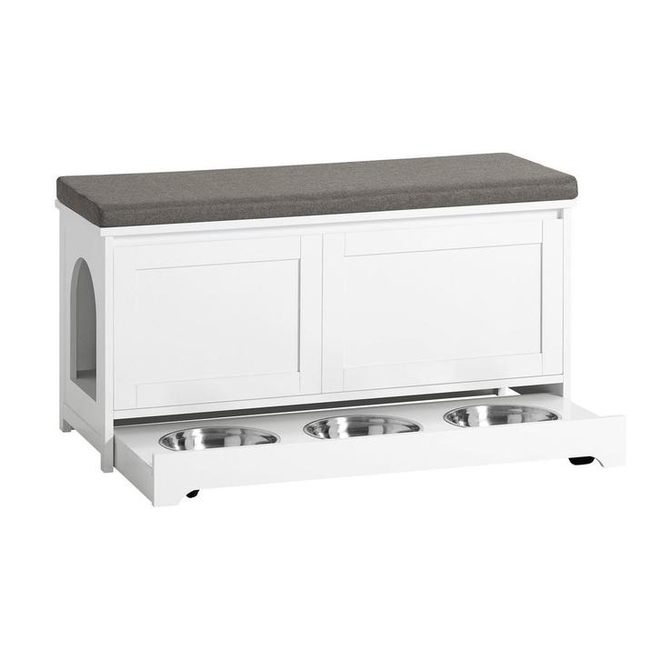 Tweedekans | SoBuy FSR136-W Kattenhuis, Katten Bench,, Dieren en Toebehoren, Katten-accessoires, Ophalen of Verzenden