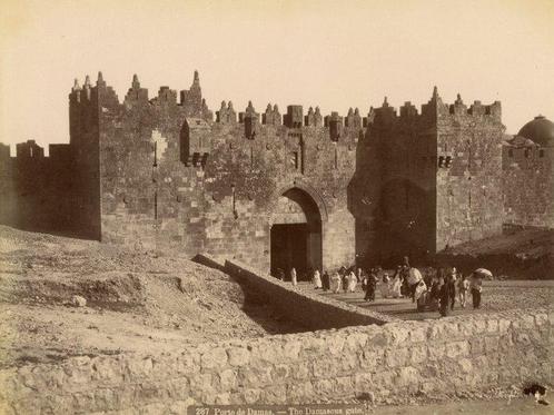 Félix Bonfils (XIX) - Porte de Damas, Antiek en Kunst, Kunst | Tekeningen en Fotografie