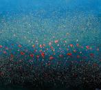 Parfen.D XL - NO RESERVE “Crimson Drift Over Teal”