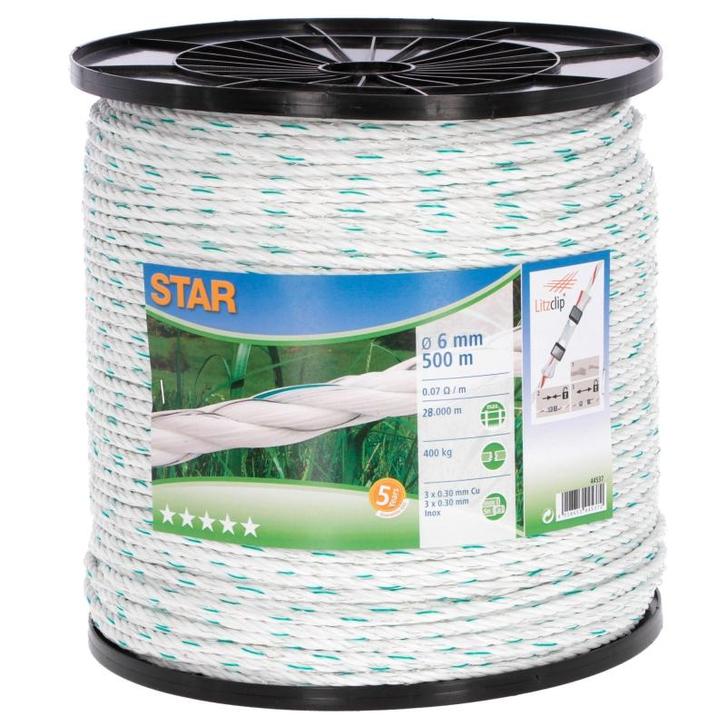 Star schrikdraadkoord 500m,6mm 3x cu 0,30 + 3x ni 0,30 -, Dieren en Toebehoren, Stalling en Weidegang