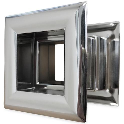 Vierkant deurrooster 29 x 29mm - kunststof chrome, Bricolage & Construction, Ventilation & Extraction, Envoi