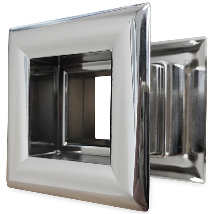 Vierkant deurrooster 29 x 29mm - kunststof chrome, Doe-het-zelf en Bouw, Ventilatie en Afzuiging, Nieuw, Verzenden