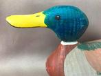 Appelant canard - Houten lokeend - bois, métal, plomb