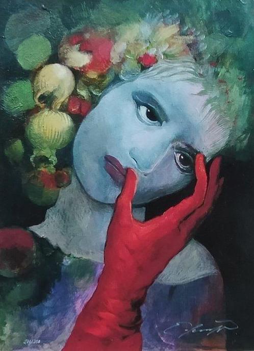 Ernst Fuchs (1930-2015) - La cattura di Flora, Antiek en Kunst, Antiek | Overige Antiek