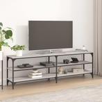 vidaXL Tv-meubel 160x30x50 cm bewerkt hout grijs sonoma, Huis en Inrichting, Kasten |Televisiemeubels, Verzenden, Nieuw