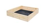 Duurzame houten moestuinbak - 80x80x30 cm - grenen hout -..., Tuin en Terras, Bloembakken en Plantenbakken, Minder dan 30 cm, Vierkant