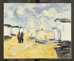 Jean Levasseur (1935 - 2024) - Dériveurs sur la plage, Antiek en Kunst, Kunst | Schilderijen | Klassiek