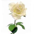 Zijden Roos Ivoorwit Large Single 70 cm per stuk, Huis en Inrichting, Nieuw
