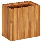 vidaXL Plantenbak verhoogd 50x30x50 cm massief acaciahout, Verzenden, Nieuw